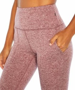 Marika | 27'' Heather Windsor Wine Michelle Pocket Leggings - Women