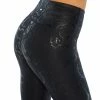 Marika | 25'' Black Shine Snake-Embossed Circuit Tonal Leggings - Women -Outlet Marika Store zu100525642 alt 1 tm1638308644