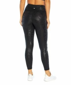 Marika | 25'' Black Shine Snake-Embossed Circuit Tonal Leggings - Women -Outlet Marika Store zu100525642 alt 4 tm1638308644