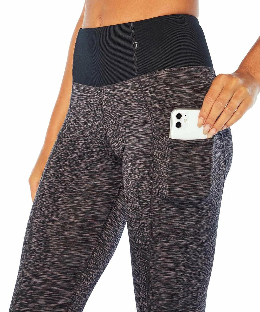 Marika | 27'' Black Static Space-Dye Taylor Pocket Leggings - Women 4 Marika | 27'' Black Static Space-Dye Taylor Pocket Leggings - Women - Image 2