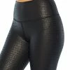 Marika | 25'' Black Shine Croc-Embossed Circuit Tonal Leggings - Women 2 Marika | 25'' Black Shine Croc-Embossed Circuit Tonal Leggings - Women -Outlet Marika Store zu100534540 main tm1638308644