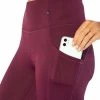 Marika | 25'' Windsor Wine Fleece-Lined Raven Pocket Leggings - Women 2 Marika | 25'' Windsor Wine Fleece-Lined Raven Pocket Leggings - Women -Outlet Marika Store zu100534681 main tm1634322759