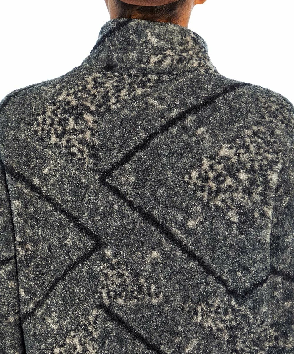 Marika | Black Cheetah Bandana Sherpa Tyra Crop Pullover - Women 5 Marika | Black Cheetah Bandana Sherpa Tyra Crop Pullover - Women - Image 3