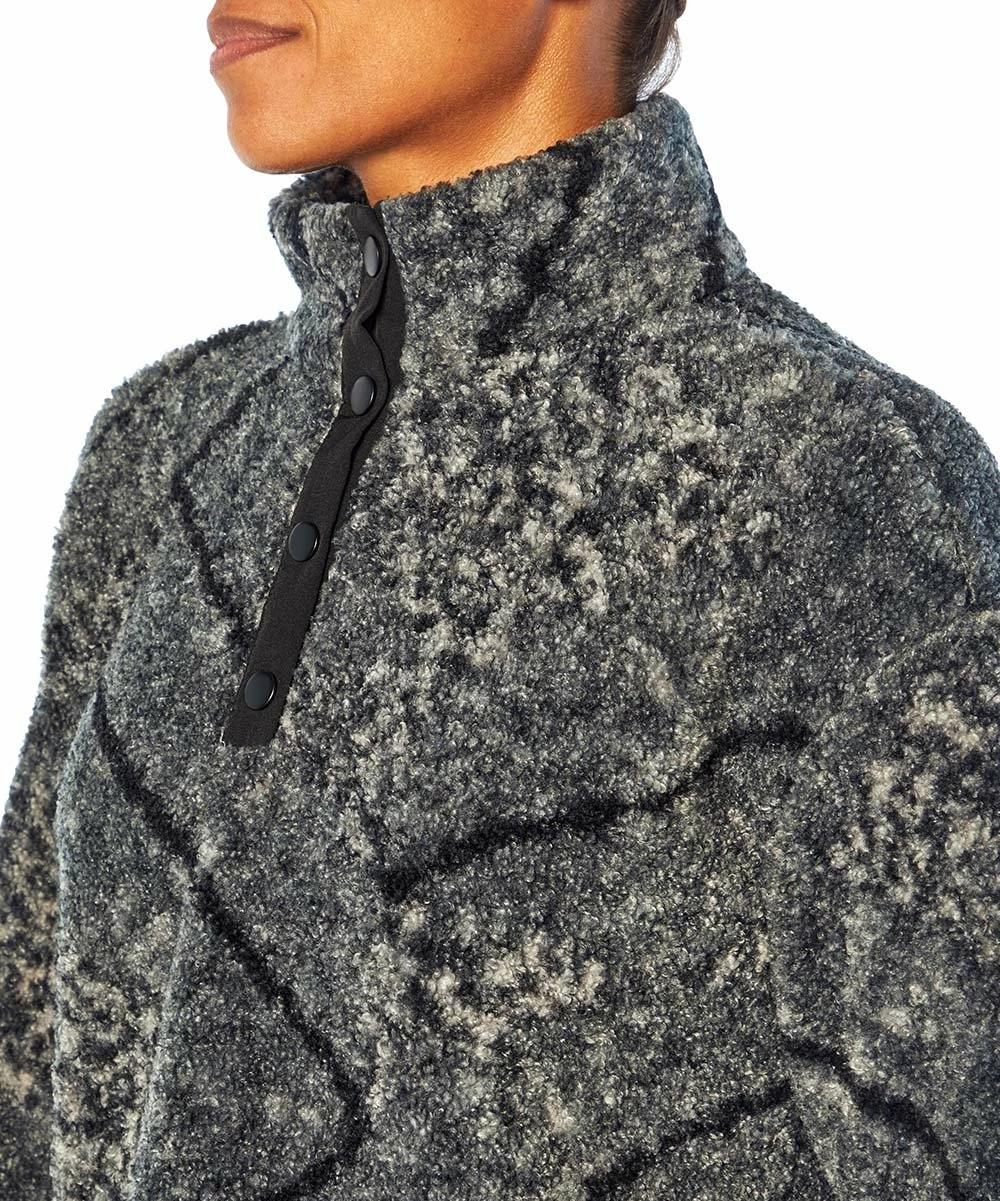 Marika | Black Cheetah Bandana Sherpa Tyra Crop Pullover - Women 6 Marika | Black Cheetah Bandana Sherpa Tyra Crop Pullover - Women - Image 4