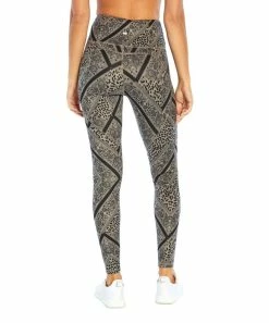 Marika | Black Leopard Scarf Print Pocket Heart 27'' Heart Pocket Leggings - Women -Outlet Marika Store zu100987933 alt 1 tm1642703658
