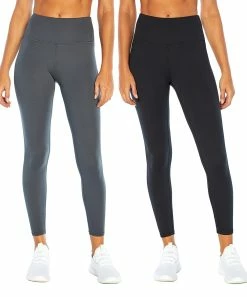 Marika | 25'' Black & Turbulence Gray Nilly High-Waist Leggings Set - Women