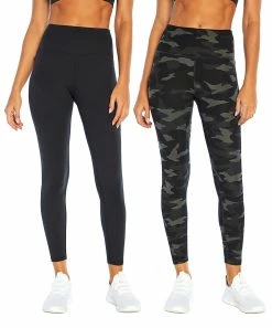 Marika | 25'' Black & Gray Camo Nilly High-Waist Leggings Set - Women