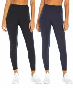 Marika | 25'' Black & Midnight Blue Nilly High-Waist Leggings Set