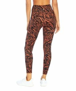 Marika | Hot Sauce & Black Abstract Animal-Print 27'' Heart Pocket Leggings - Women -Outlet Marika Store zu101350214 alt 3 tm1636748196