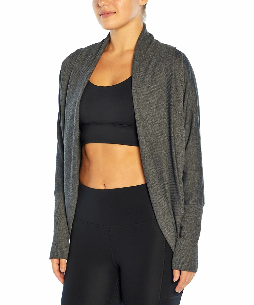 Marika | Heather Black Reset Cocoon Open Cardigan - Women 4 Marika | Heather Black Reset Cocoon Open Cardigan - Women - Image 2