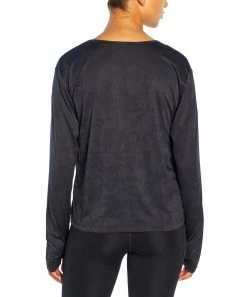 Marika | Black Tonal Jacquard Camo Sonja Crewneck Long-Sleeve Top - Women -Outlet Marika Store zu102331039 alt 3 tm1641498917