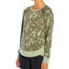 Marika | Olive & Sage Abstract Camo Maison Tulip-Hem Scoop Neck Pullover - Women -Outlet Marika Store zu102586675 main tm1641498668