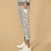 Marika | Gray & Ivory Leopard Comfort 27'' Pocket Drawstring-Waist Joggers - Women -Outlet Marika Store zu102586759 alt 4 tm1651084110