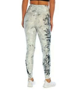 Marika | White & Gray 27'' Botanical Enchant High-Waist Pocket Leggings - Women -Outlet Marika Store zu102586807 alt 3 tm1641498395
