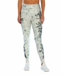 Marika | White & Gray 27'' Botanical Enchant High-Waist Pocket Leggings - Women -Outlet Marika Store zu102586807 alt 4 tm1641498395