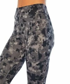 Marika | 25'' Black & Gray Abstract Camo Nilly High-Waist Leggings - Women