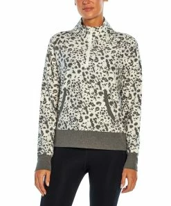 Marika | Nimbus Gray & White Leopard Dara Pocket Quarter-Zip Jacket - Women -Outlet Marika Store zu102586844 alt 3 tm1641498135