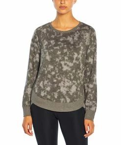 Marika | Black & Gray Abstract Camo Maison Tulip-Hem Scoop Neck Pullover - Women -Outlet Marika Store zu102594863 alt 1 tm1641498135
