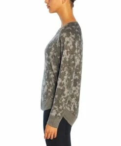 Marika | Black & Gray Abstract Camo Maison Tulip-Hem Scoop Neck Pullover - Women -Outlet Marika Store zu102594863 alt 4 tm1641498135