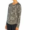 Marika | Black & Gray Abstract Camo Maison Tulip-Hem Scoop Neck Pullover - Women -Outlet Marika Store zu102594863 main tm1641498135