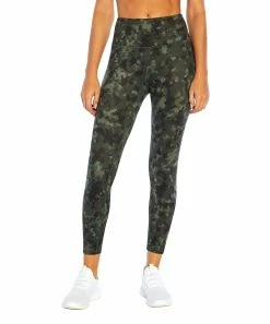 Marika | 25'' Pine Green & Brown Abstract Camo Nilly High-Waist Leggings - Women 9 Marika | 25'' Pine Green & Brown Abstract Camo Nilly High-Waist Leggings - Women -Outlet Marika Store zu102594977 alt 2 tm1641497946