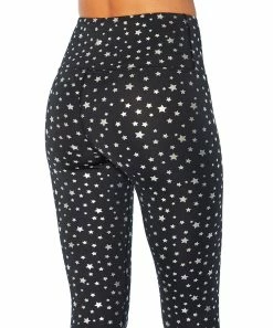 Marika | Black & Silvertone Starburst Foil 27'' Tracy Leggings - Women -Outlet Marika Store zu102943569 alt 1 tm1645641019