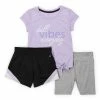 Marika | Pastel Lilac 'Chill' Crewneck Tee & Shorts Set - Girls -Outlet Marika Store zu103729405 main tm1647434921