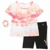 Marika | Pink Glow Tie-Dye Tee & Black 'Awesome' Bike Shorts - Girls 2 Marika | Pink Glow Tie-Dye Tee & Black 'Awesome' Bike Shorts - Girls -Outlet Marika Store zu103729479 main tm1647434921