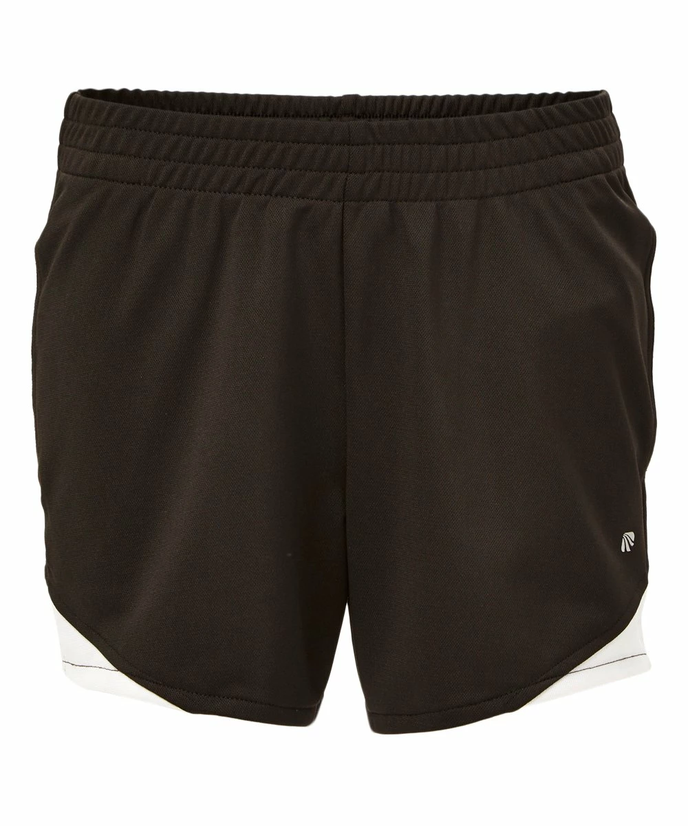 Marika | Black & White Color Block Shorts - Girls 3 Marika | Black & White Color Block Shorts - Girls