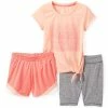 Marika | Peach Pearl 'Fearless' Crewneck Tee & Shorts Set - Girls -Outlet Marika Store zu103736199 main tm1647434921