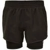 Marika | Black & Gray Color Block 2-in-1 Shorts - Girls