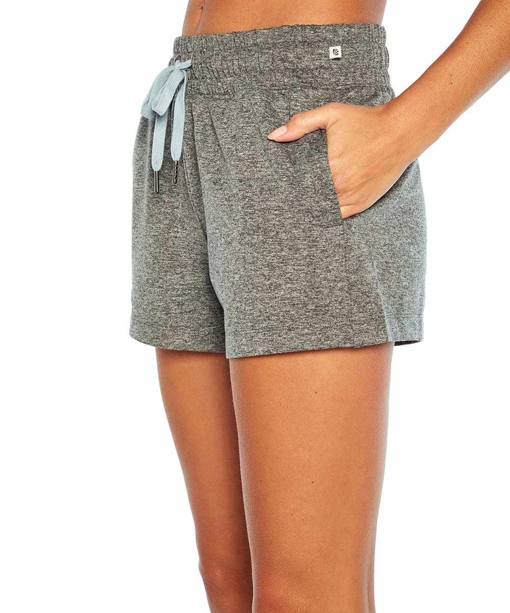 Marika | Heather Gray Relax Pocket 3" Drawstring Shorts - Women 4 Marika | Heather Gray Relax Pocket 3" Drawstring Shorts - Women - Image 2