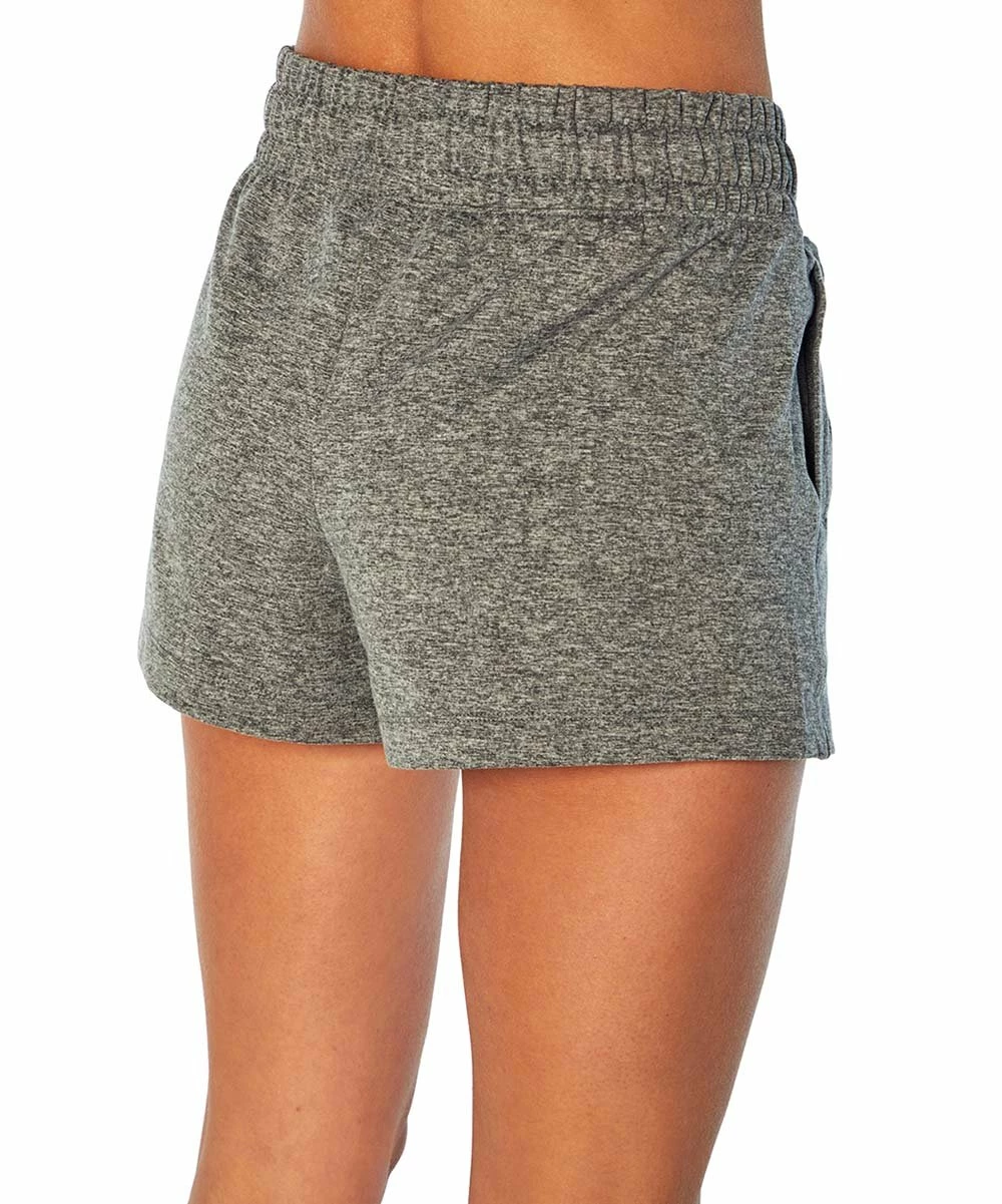 Marika | Heather Gray Relax Pocket 3" Drawstring Shorts - Women 5 Marika | Heather Gray Relax Pocket 3" Drawstring Shorts - Women - Image 3