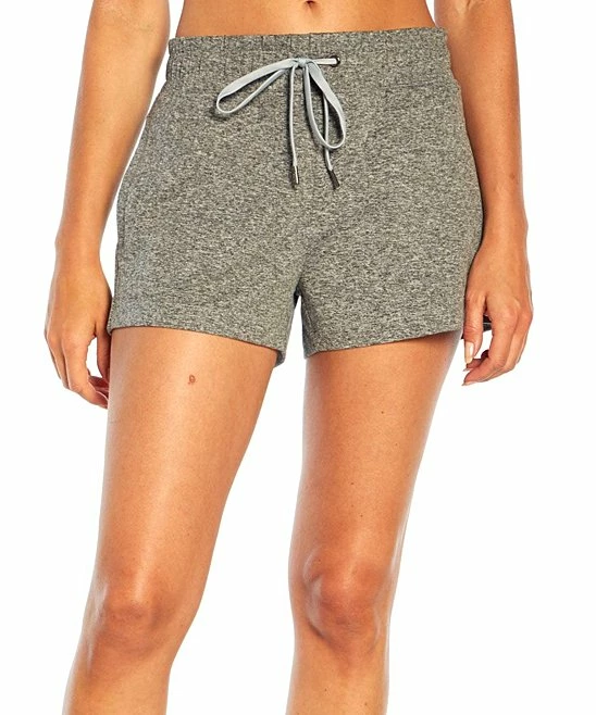 Marika | Heather Gray Relax Pocket 3" Drawstring Shorts - Women 6 Marika | Heather Gray Relax Pocket 3" Drawstring Shorts - Women - Image 4