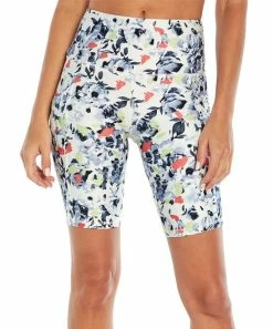 Marika | Butterfly Brushstroke Floral Brenda Pocket 9'' Tummy-Control Bike Shorts - Women -Outlet Marika Store zu104120819 alt 3 tm1657557088