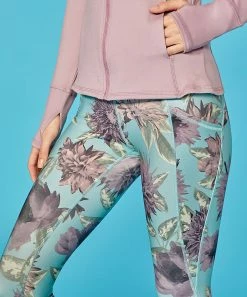 Marika | 25'' Blue Surf Peony Sia Tummy-Control Ankle Legging - Women -Outlet Marika Store zu104124375 alt 1 tm1651669932