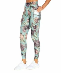 Marika | 25'' Blue Surf Peony Sia Tummy-Control Ankle Legging - Women -Outlet Marika Store zu104124375 alt 2 tm1647255616