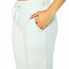 Marika | Baby Blue Mona Drawstring 22'' Pocket Capri Joggers - Women