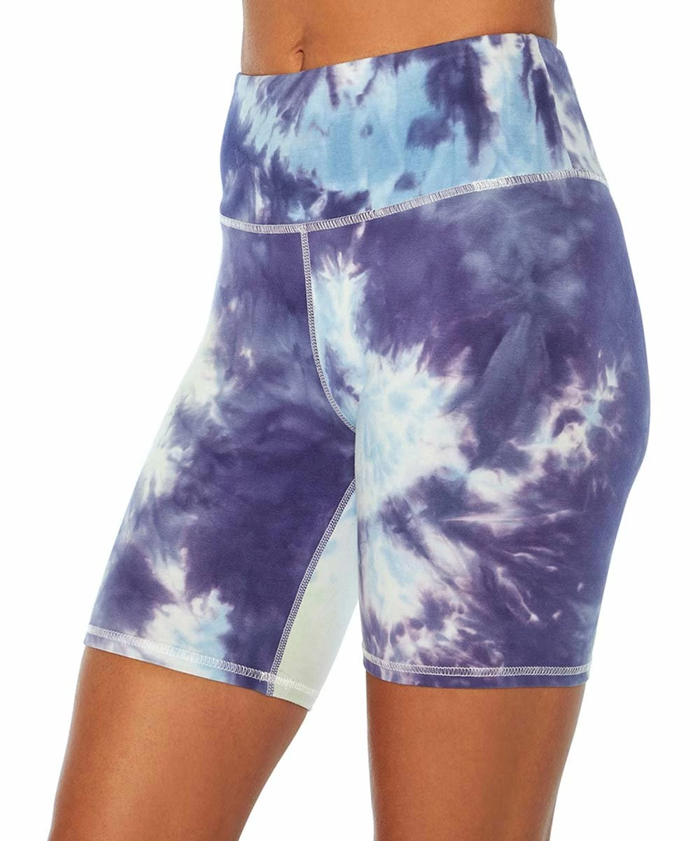 Marika | Butterfly & Crystal Tie-Dye Ambie Pocket 7" Bike Shorts - Women 5 Marika | Butterfly & Crystal Tie-Dye Ambie Pocket 7" Bike Shorts - Women - Image 3