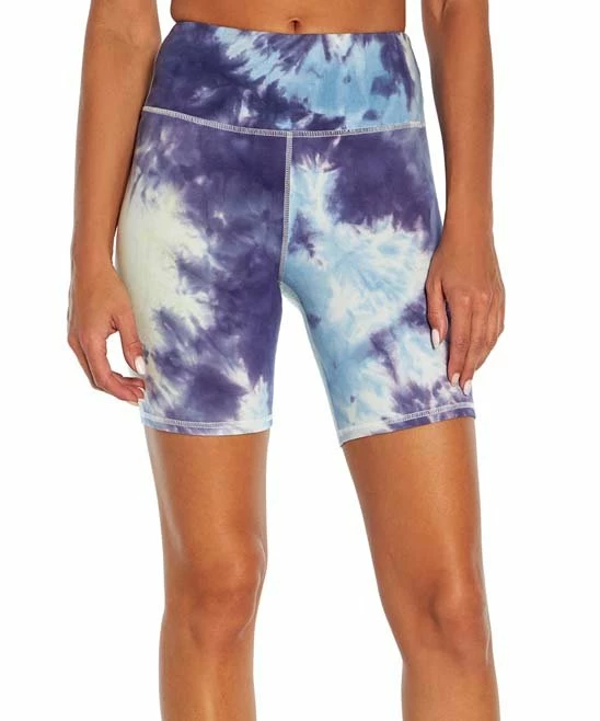 Marika | Butterfly & Crystal Tie-Dye Ambie Pocket 7" Bike Shorts - Women 4 Marika | Butterfly & Crystal Tie-Dye Ambie Pocket 7" Bike Shorts - Women - Image 2