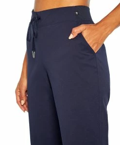 Marika | Midnight Blue Drawstring Pocket Stella 28'' Crop Pants - Women -Outlet Marika Store zu104339845 alt 2 tm1652382702