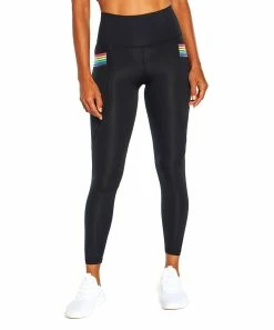 Marika | Black Stripe-Pocket Monica 25'' Leggings - Women -Outlet Marika Store zu104580335 alt 2 tm1652382702