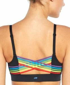 Marika | Black Back-Crisscross Declan Sports Bra