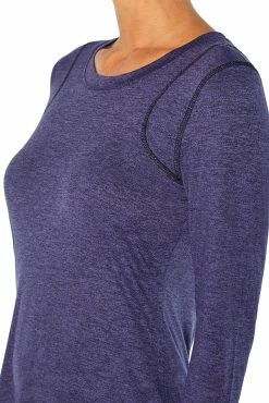 Marika | Heather Navy Blue Victoria Long-Sleeve Top - Women -Outlet Marika Store zu104591770 alt 2 tm1660840451