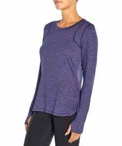 Marika | Heather Navy Blue Victoria Long-Sleeve Top - Women -Outlet Marika Store zu104591770 alt 4 tm1660840451