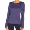 Marika | Heather Navy Blue Victoria Long-Sleeve Top - Women -Outlet Marika Store zu104591770 main tm1660840451