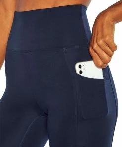 Marika | Midnight Blue Solid Talia Tummy Control Pocket Leggings - Women -Outlet Marika Store zu104595796 alt 2 tm1657557025