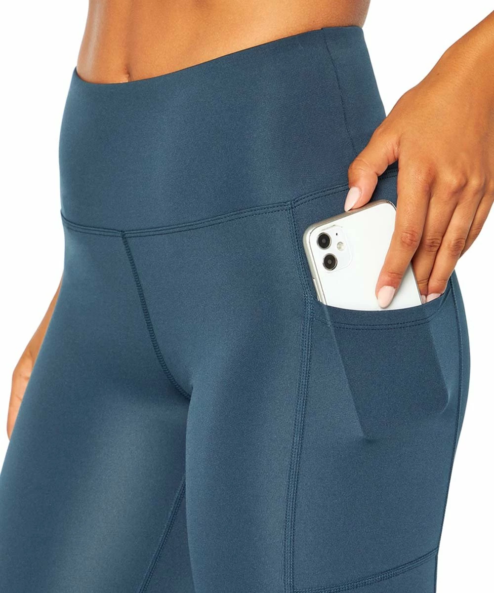 Marika | Midnight Navy Pocket Ankle Leggings - Women 4 Marika | Midnight Navy Pocket Ankle Leggings - Women - Image 2