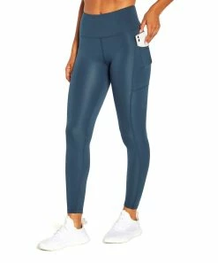 Marika | Midnight Navy Pocket Ankle Leggings - Women
