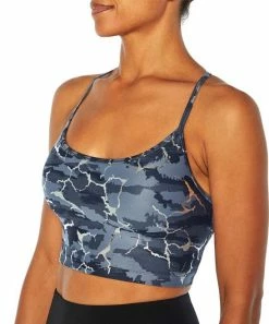 Marika | Blue & White Camo Thin-Strap Kam Sports Bra -Outlet Marika Store zu105242040 alt 1 tm1657556662